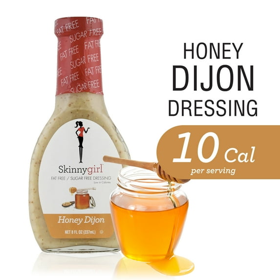 Skinnygirl, Fat-Free, Sugar-Free Honey Dijon Salad Dressing, 8 fl oz ( Pack of 4)