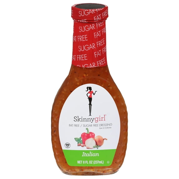 Skinnygirl, Fat-Free, Sugar-Free Italian Salad Dressing, 8 fl oz (Pack of 2)