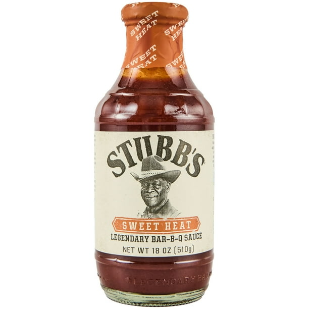 Stubb's Gluten Free Sweet Heat Barbecue, 18 oz Bottle (Pack of 2)