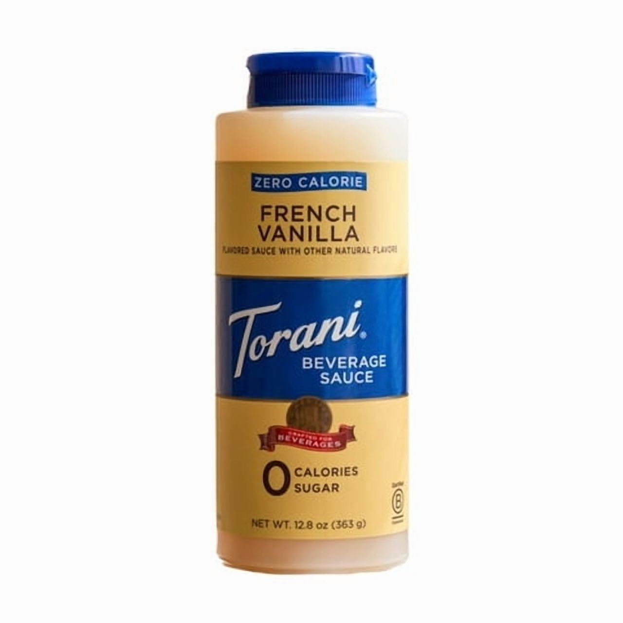 Torani Zero Calorie Beverage Sauce Bundle – French Vanilla & Chocolate (12.8 fl oz each) (Pack of 2)