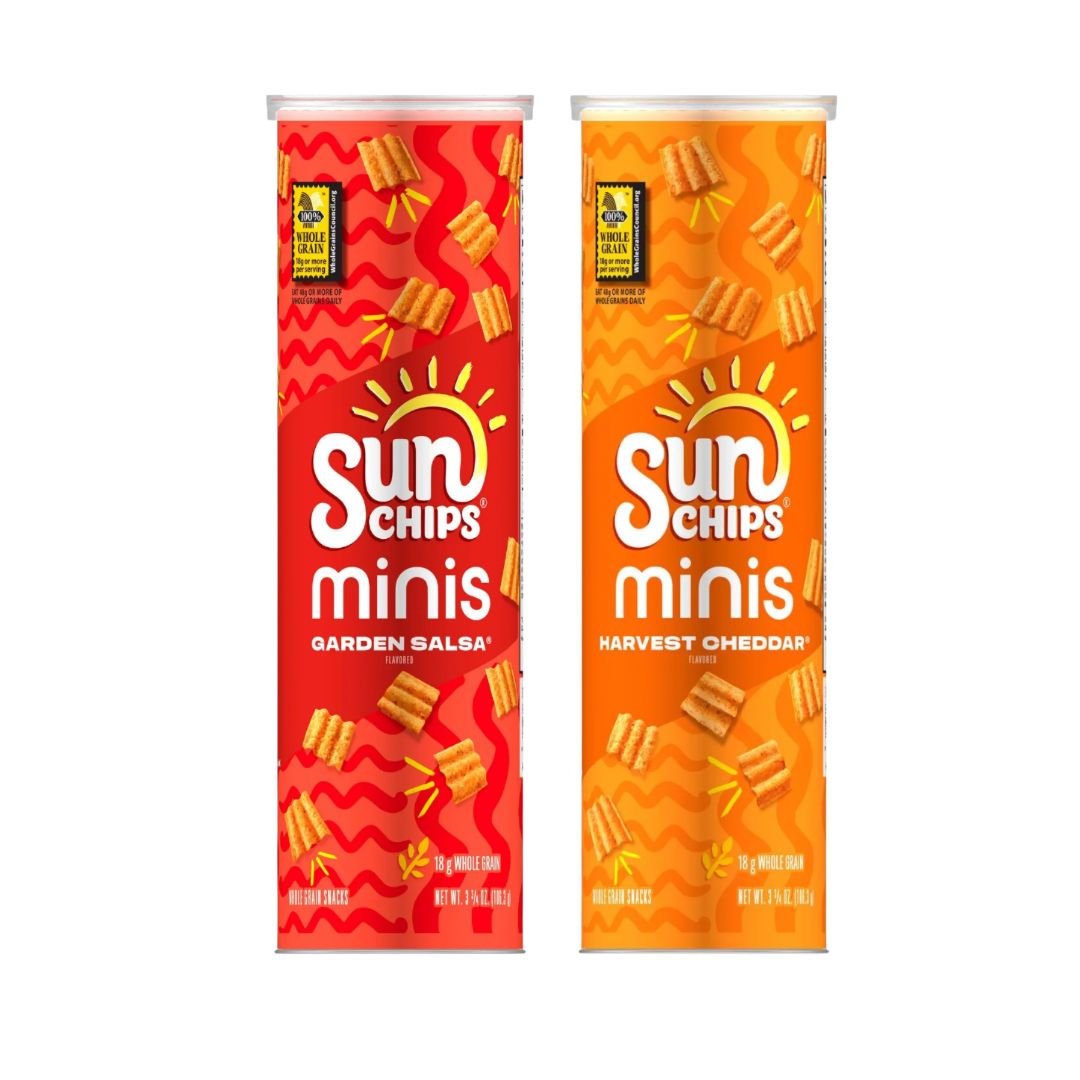 SunChips Minis 2-Flavor Variety Pack – Harvest Cheddar & Garden Salsa
