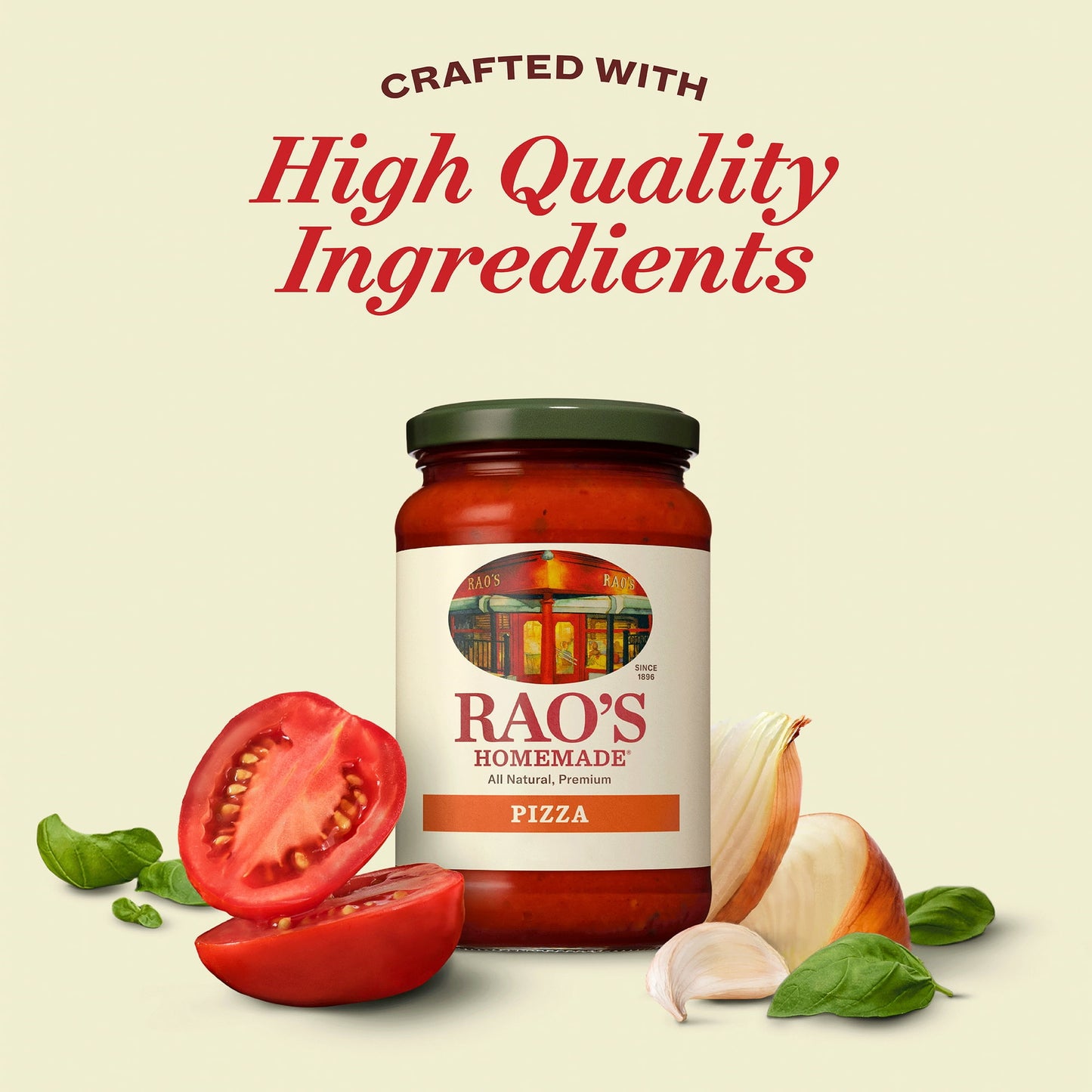 Rao's Homemade Pizza Sauce, 12.3oz - All Natural, Slow-Simmered (Pack of 4)