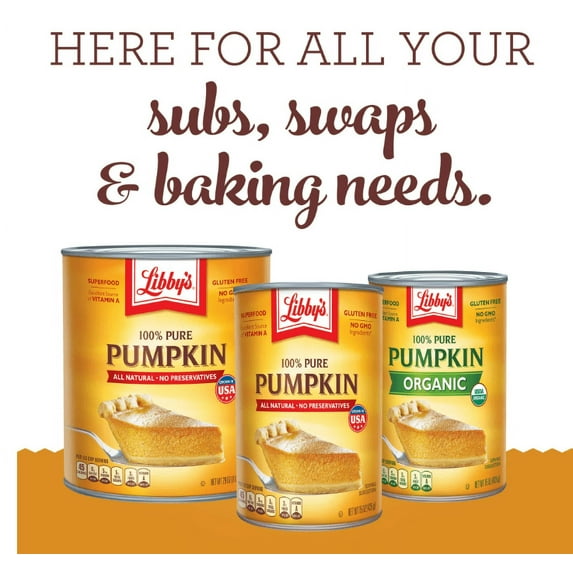 Libby's Easy Whole Pumpkin Pie Mix All Natural No Preservatives, 30 oz, 10 Servings (Pack of 2)
