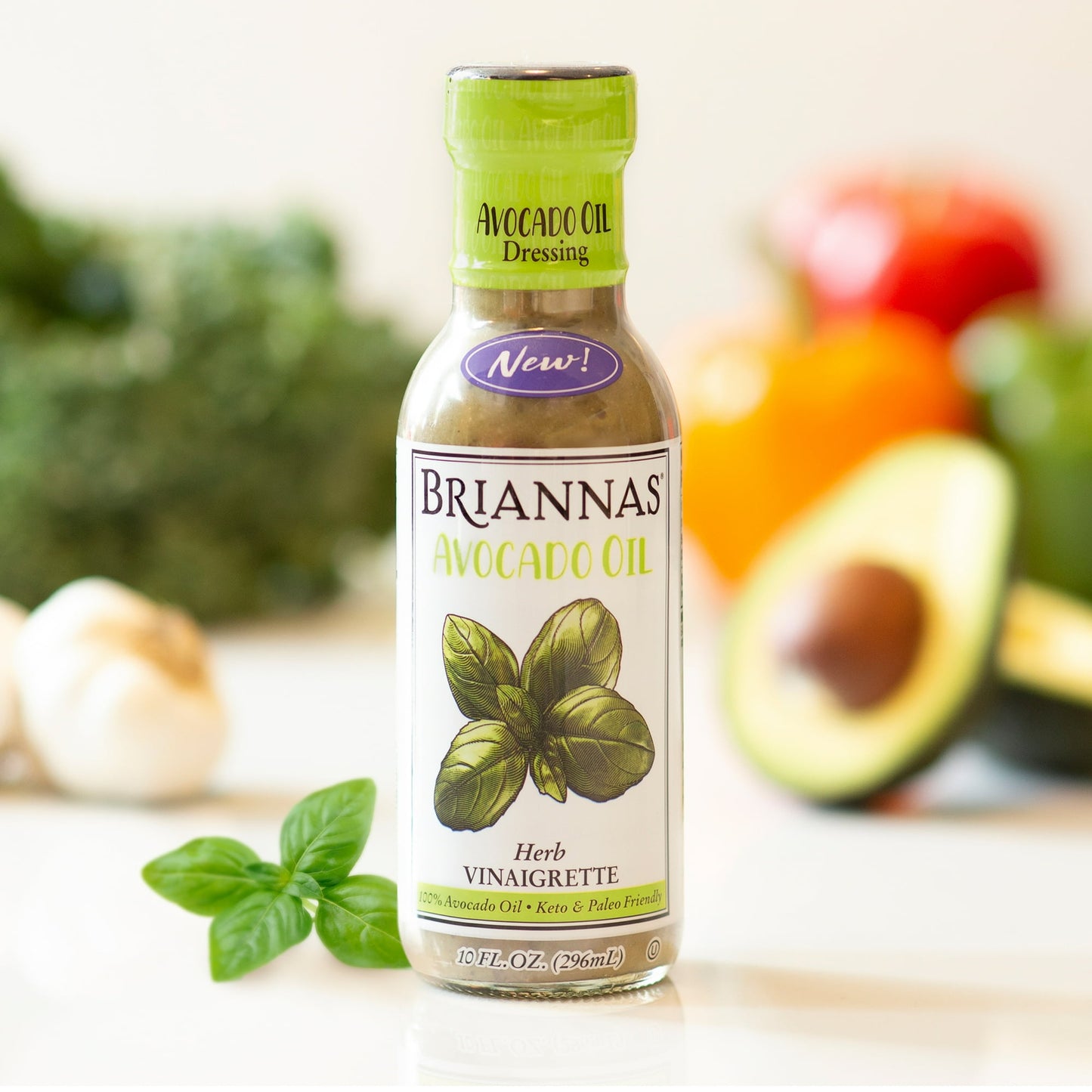 BRIANNAS Avocado Oil Herb Vinaigrette, 10 fl oz (Pack of 2)