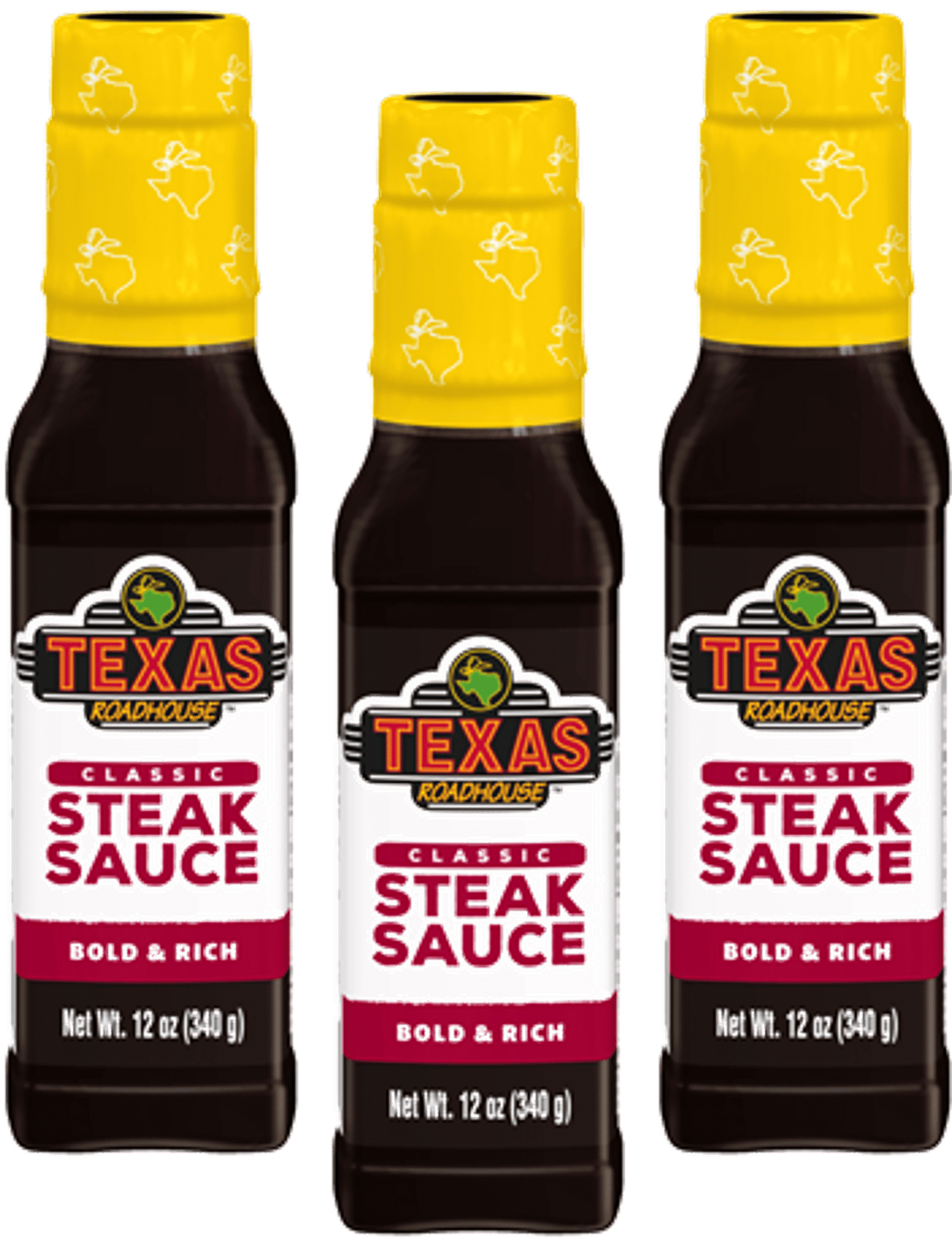 Texas Roadhouse Classic Steak Sauce, Bold & Rich, 3-Pack 12 fl. oz. Bottles