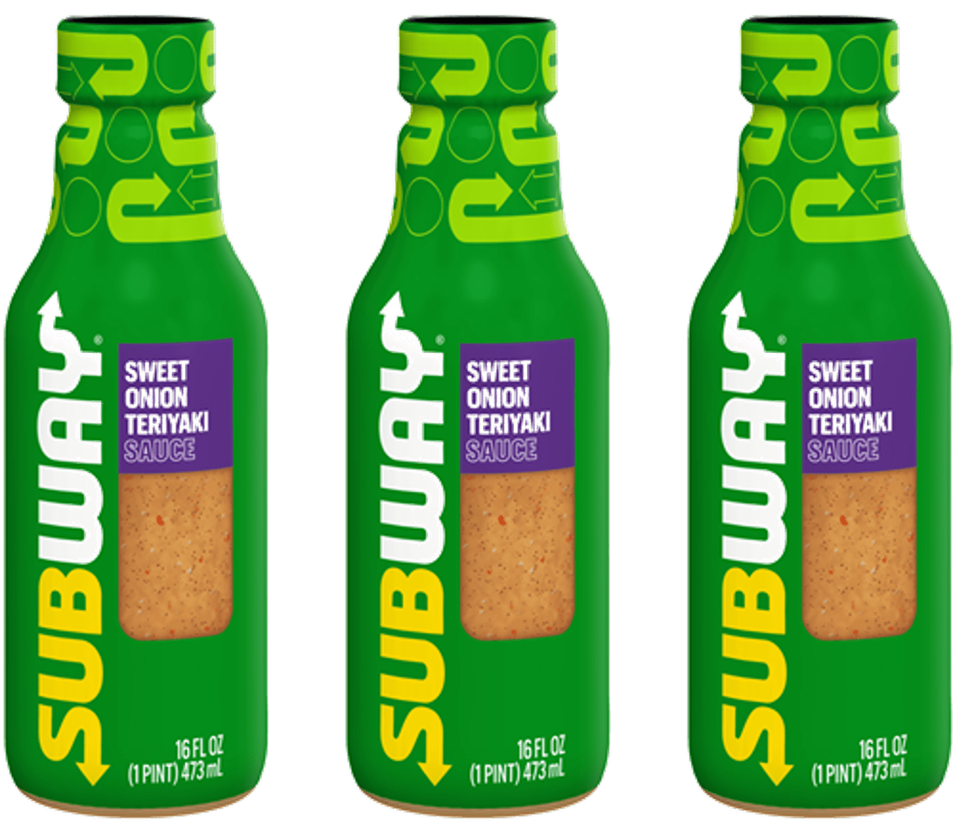 Subway Sweet Onion Teriyaki Sauce, 3-Pack 16 fl. oz. Bottles