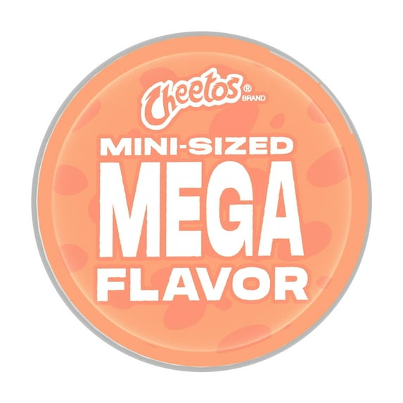 Cheetos Minis Cheddar Flavored Snack Chips, 3.625 oz, Canister, Pack of 3
