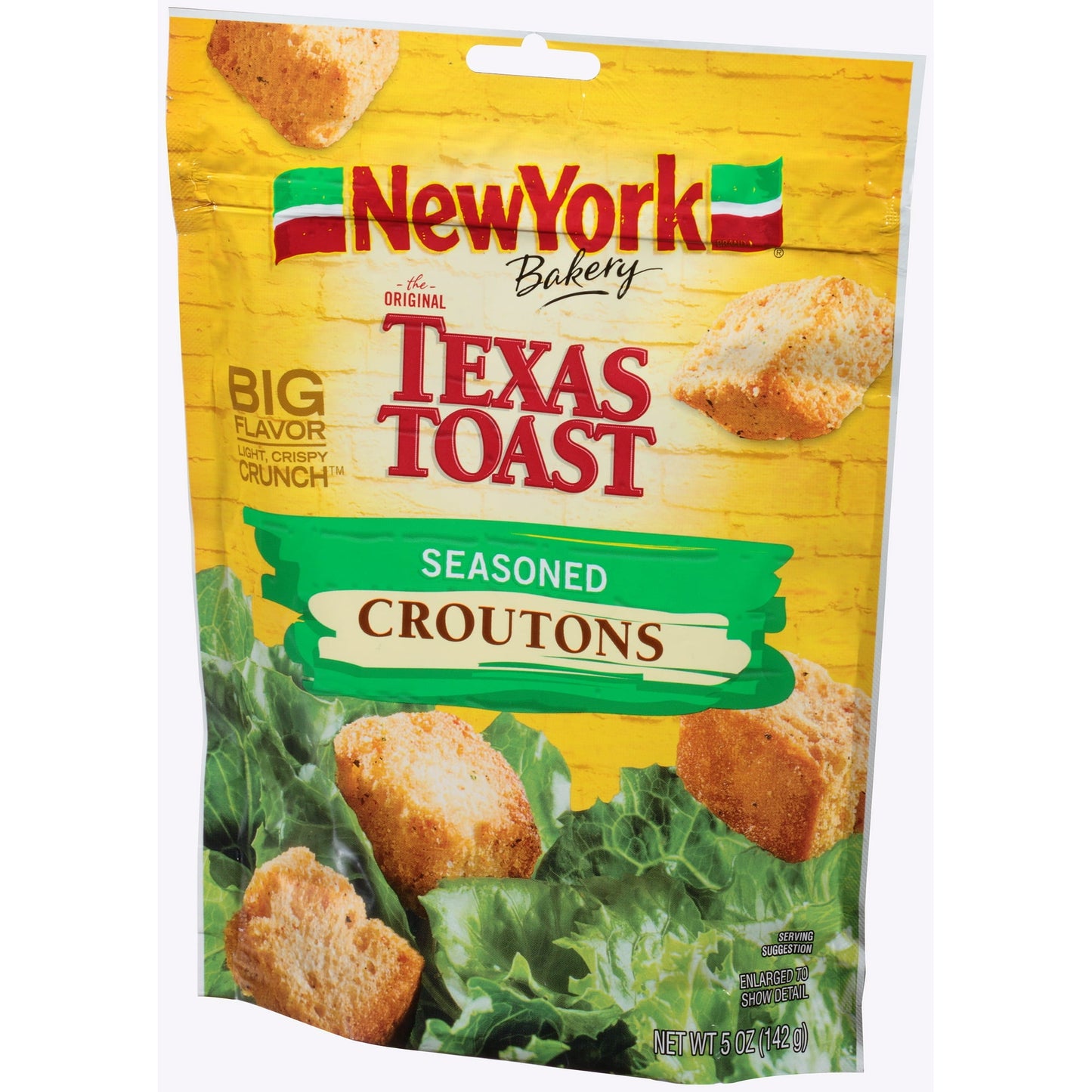 New York Bakery Texas Toast Seasoned Croutons, 5 oz Bag, (Pack of 4)