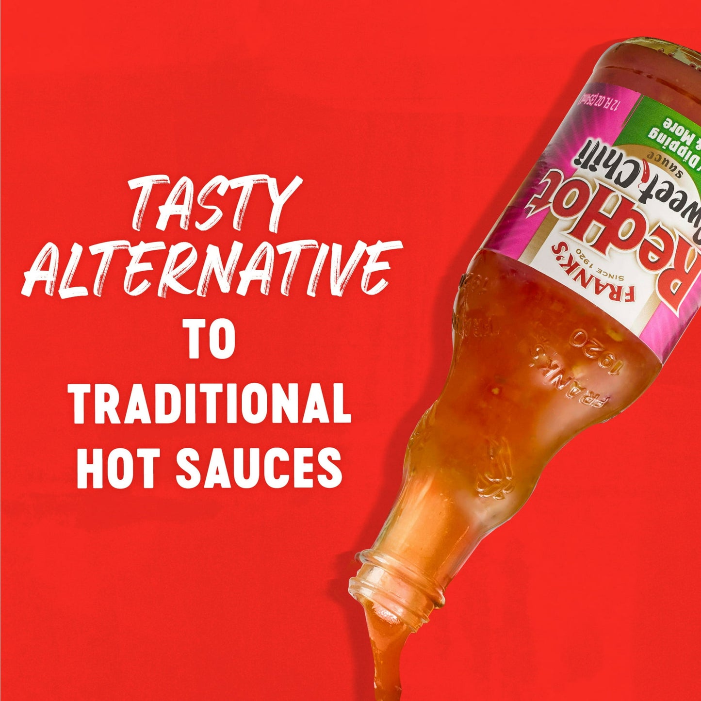 Frank's RedHot Sweet Chili Hot Sauce, 12 fl oz Bottle (Pack of 4)