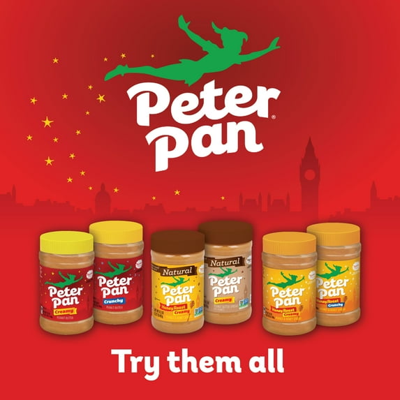 Peter Pan Honey Roast Creamy Peanut Butter, 16.3 Ounce, Pack of 3