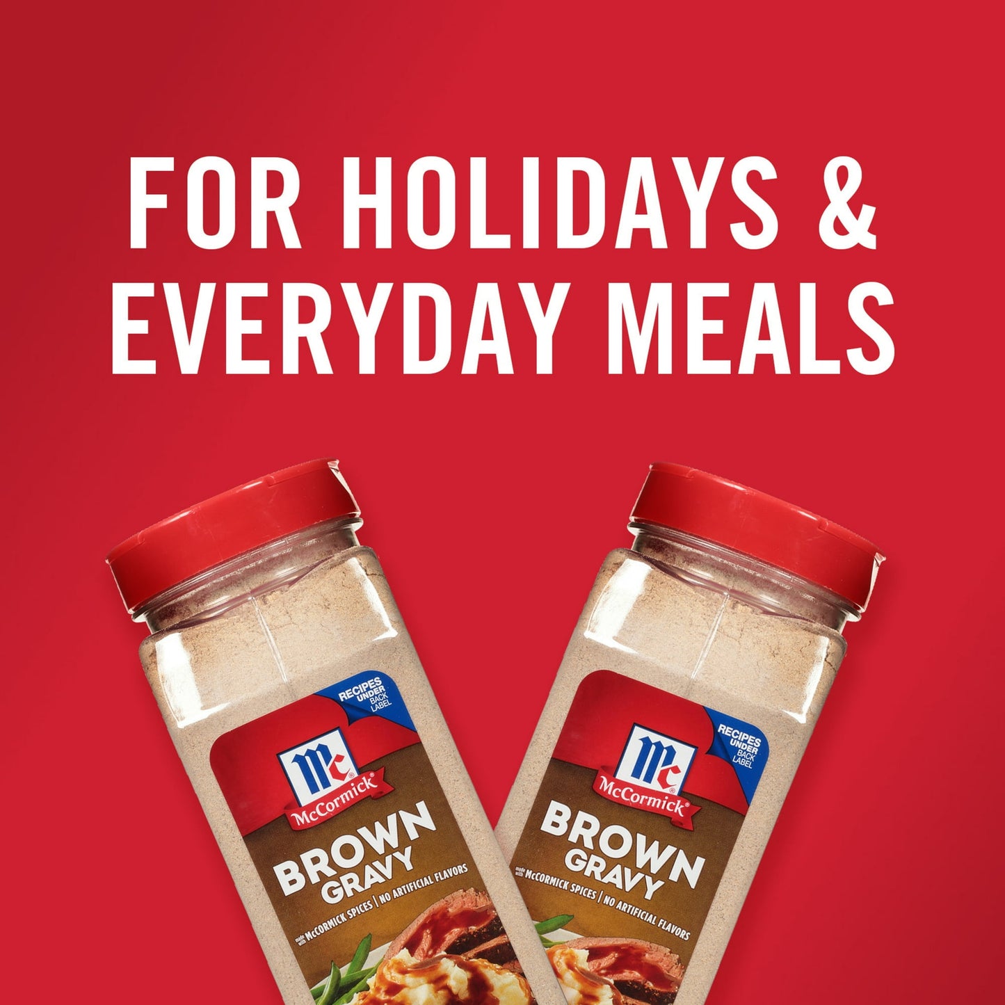 McCormick No Artificial Flavors Brown Gravy Seasoning Mix Bottle, 21 oz Bottle, Pack of 1