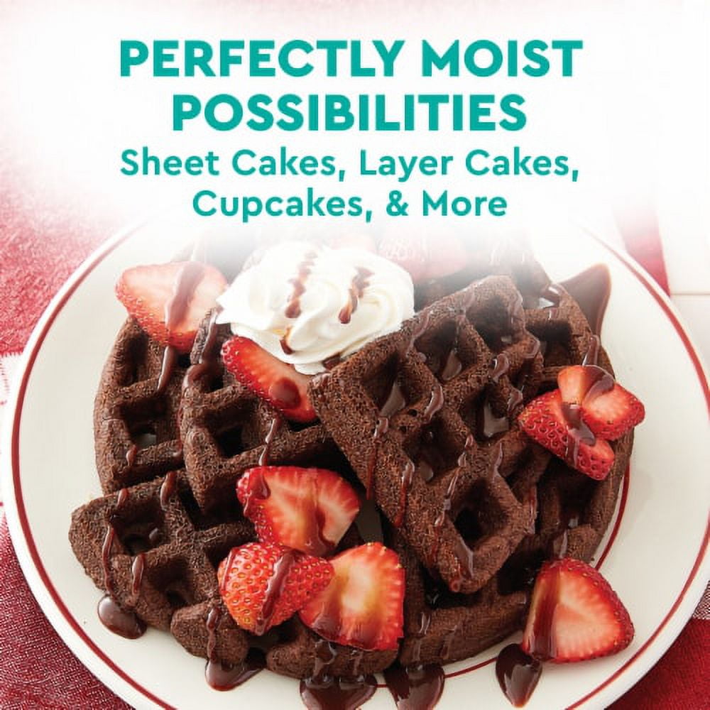 Duncan Hines Perfectly Moist Dark Chocolate Fudge Cake Mix, 15.25 oz, Pack of 4