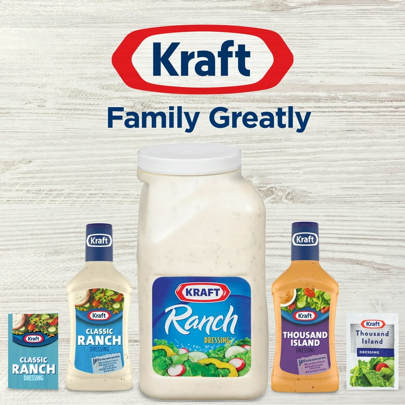 Kraft Ranch Salad Dressing, 1 gal Jug, Pack of 4 (Restaurant/Bulk size)