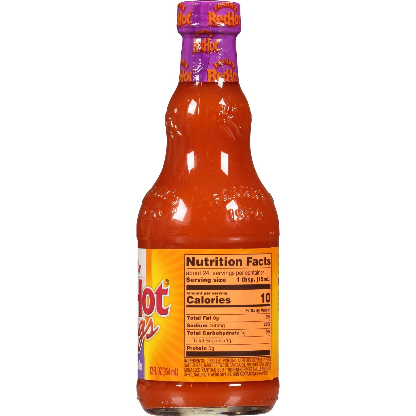 Frank's RedHot Garlic Buffalo Wings Hot Sauce, 12 fl oz (Pack of 2)