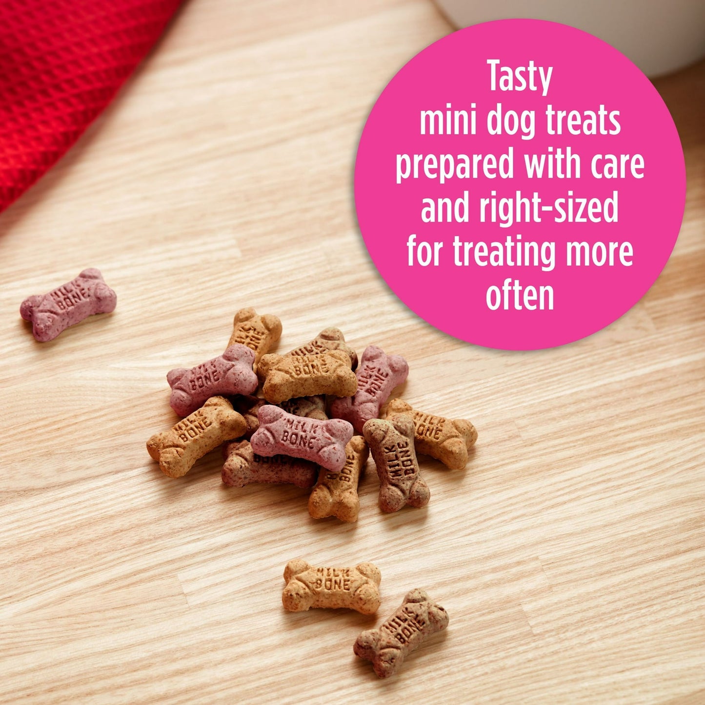 Milk Bone Flavor Snacks Mini Dog Biscuits, Flavored Crunchy Dog Treats, 15 ozMilk Bone Flavor Snacks Mini Dog Biscuits, Flavored Crunchy Dog Treats, 15 oz, Pack of 4