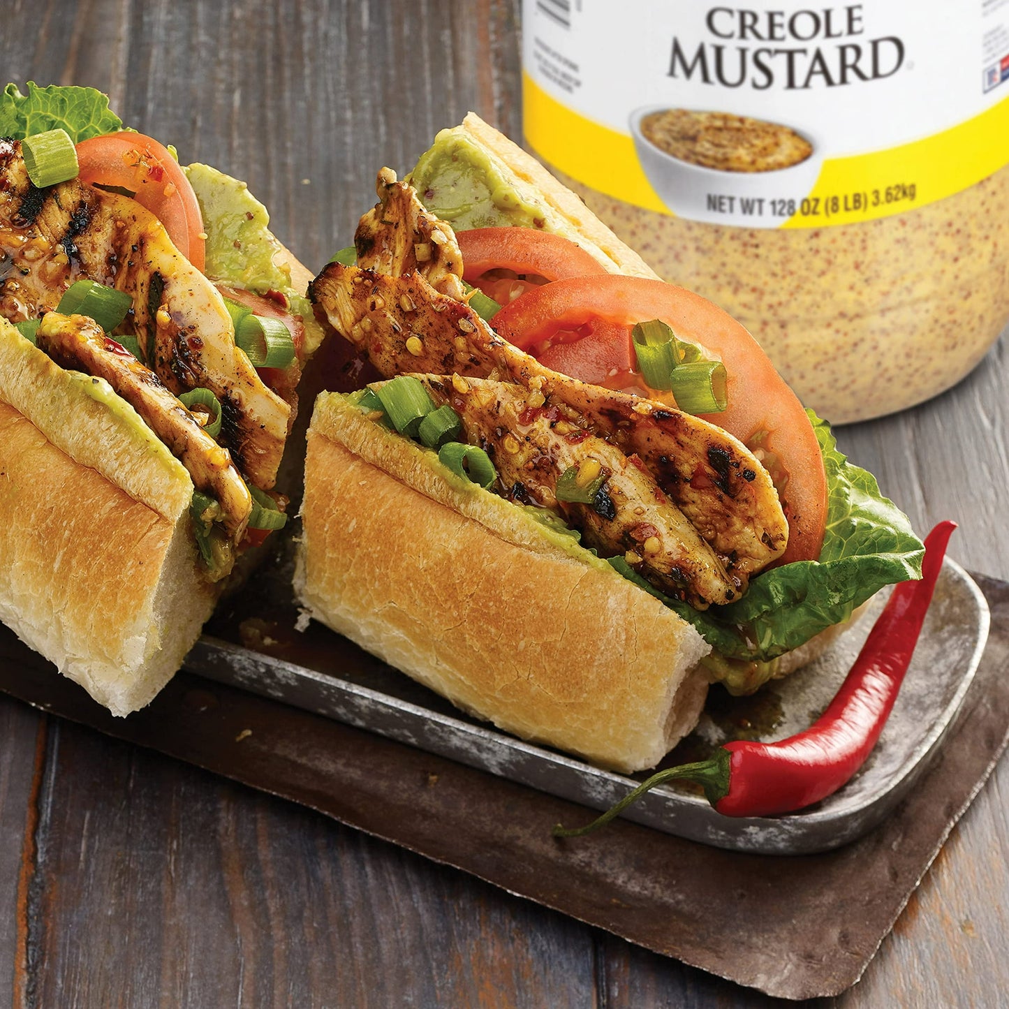 Zatarain's Creole Mustard, 8 lb, Pack of 2 (Restaurant/Bulk size)
