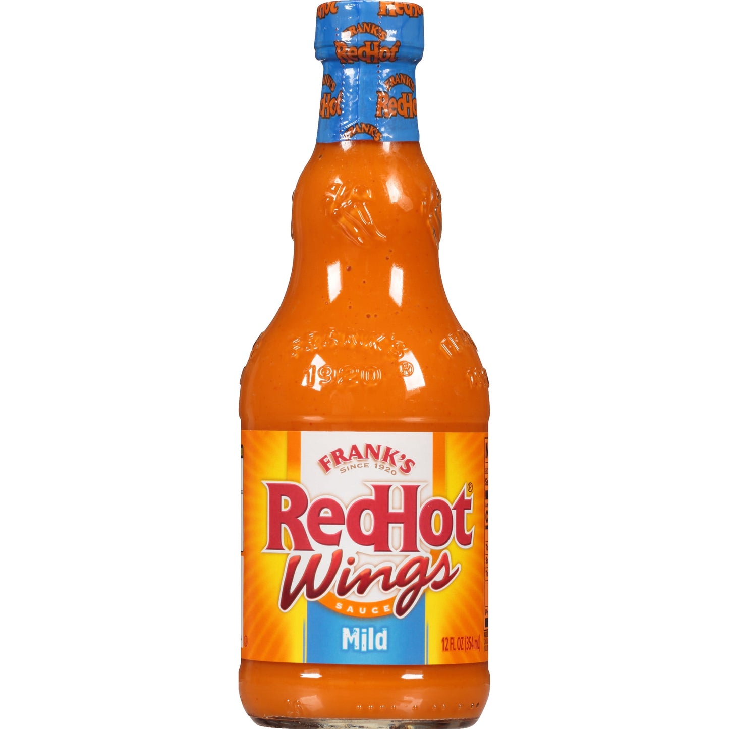 Frank's RedHot Kosher Mild Wings Hot Sauce, 12 fl oz Bottle (Pack of 4)