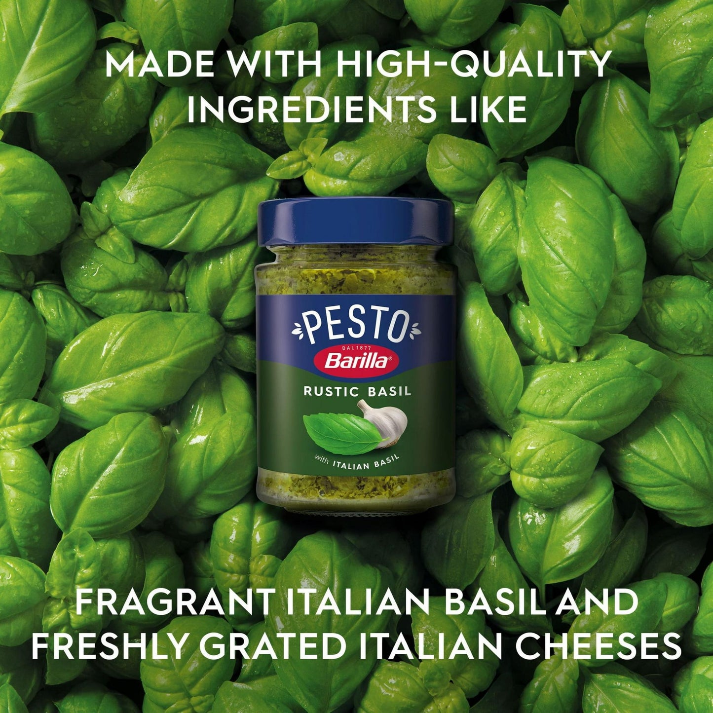 Barilla Rustic Basil Pesto Sauce - 6.5oz pack of 2