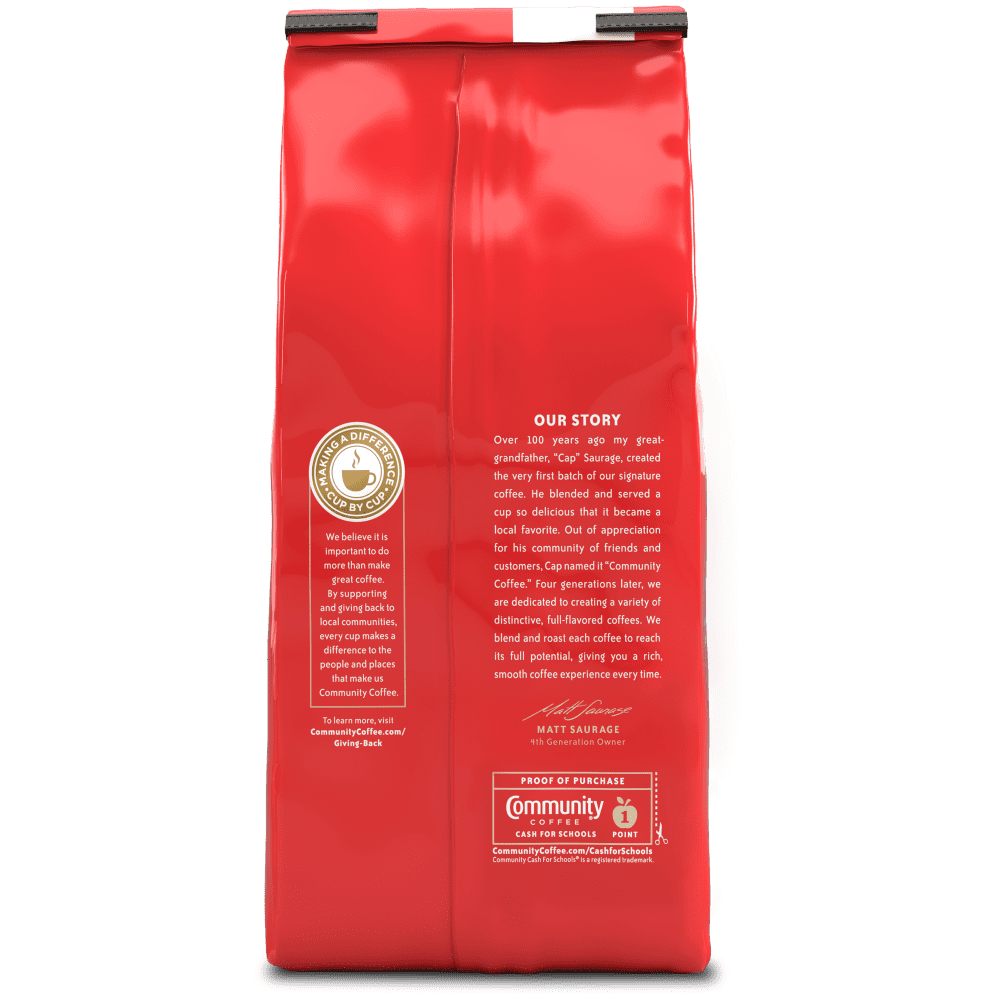 Community® Coffee House Blend Medium-Dark Roast Ground Coffee 12 oz. Bag, Pack 4