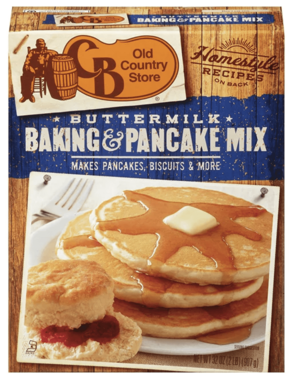 Cracker Barrel Old Country Store Buttermilk Baking and Pancake Mix, 32 oz Box (Pack of 2)