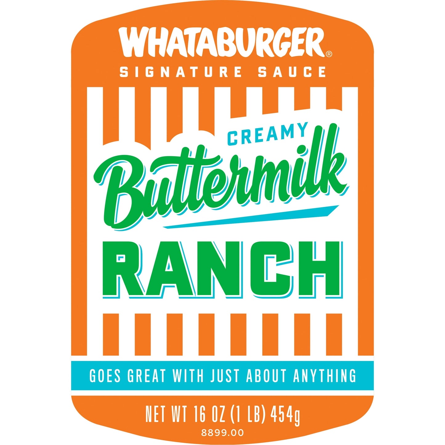 Whataburger Creamy Buttermilk Ranch,16 oz, Pack of 2