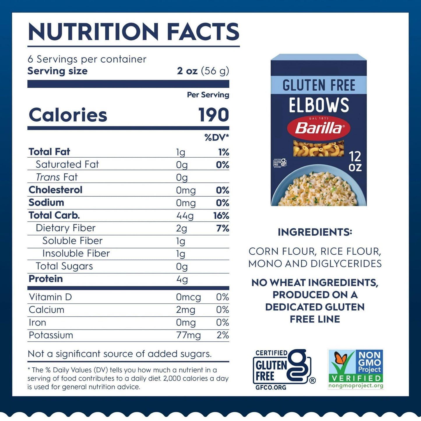 Barilla Gluten Free Elbows Pasta, 12 oz (Pack of 1)