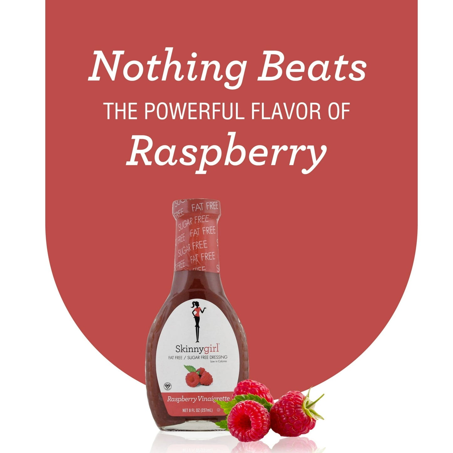 Skinnygirl, Fat-Free, Sugar-Free Raspberry Vinaigrette Salad Dressing, 8 fl oz (Pack of 2)