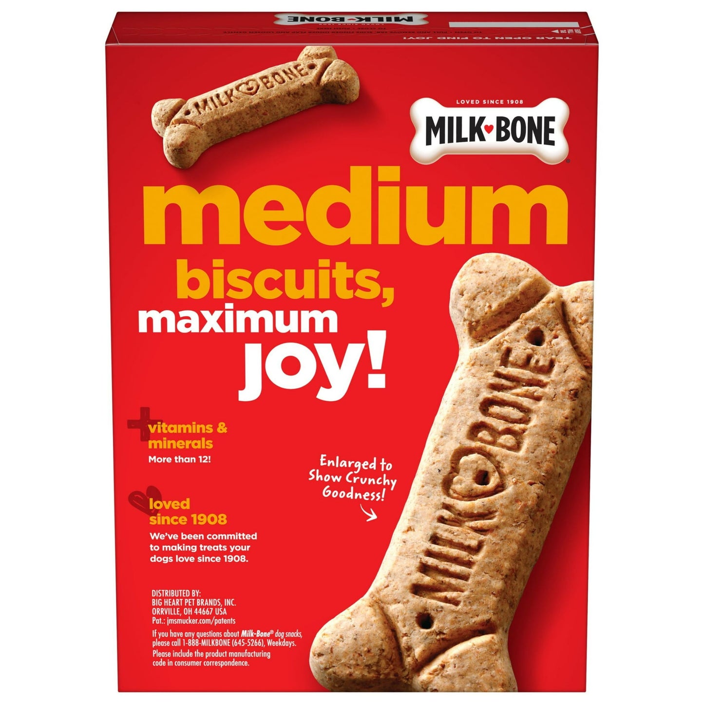 Milk Bone Original Biscuits, Medium Dog Treats, 24 oz, Pack of 2