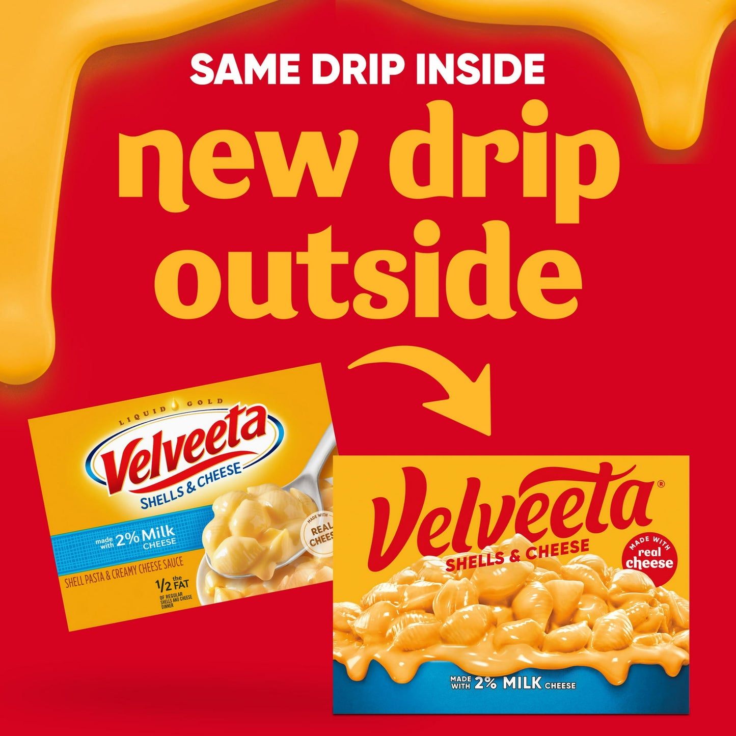 Velveeta Shells and Cheese Mac N Cheese Dinner with 2% Milk Cheese, 12 oz Box (Box of 4)