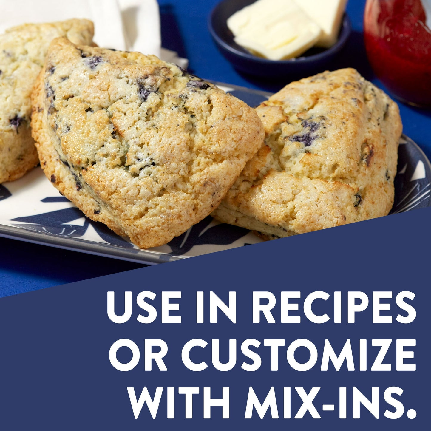 Krusteaz Wild Blueberry Muffin Mix, Blueberry Muffins Made With Real Blueberries, 17.1 oz Box ( Pack of 4)