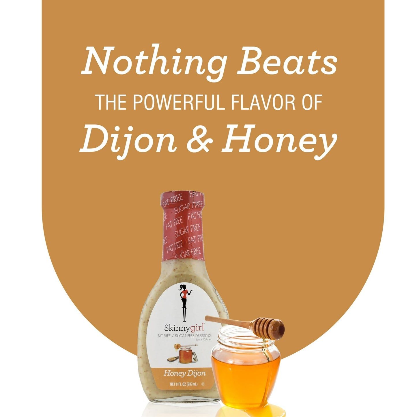 Skinnygirl, Fat-Free, Sugar-Free Honey Dijon Salad Dressing, 8 fl oz ( Pack of 4)