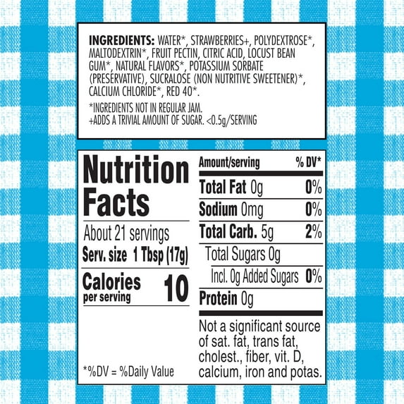 Smucker's Sugar Free Seedless Strawberry Jam with Splenda Brand Sweetener, 12.75 Ounces (Pack of 4)