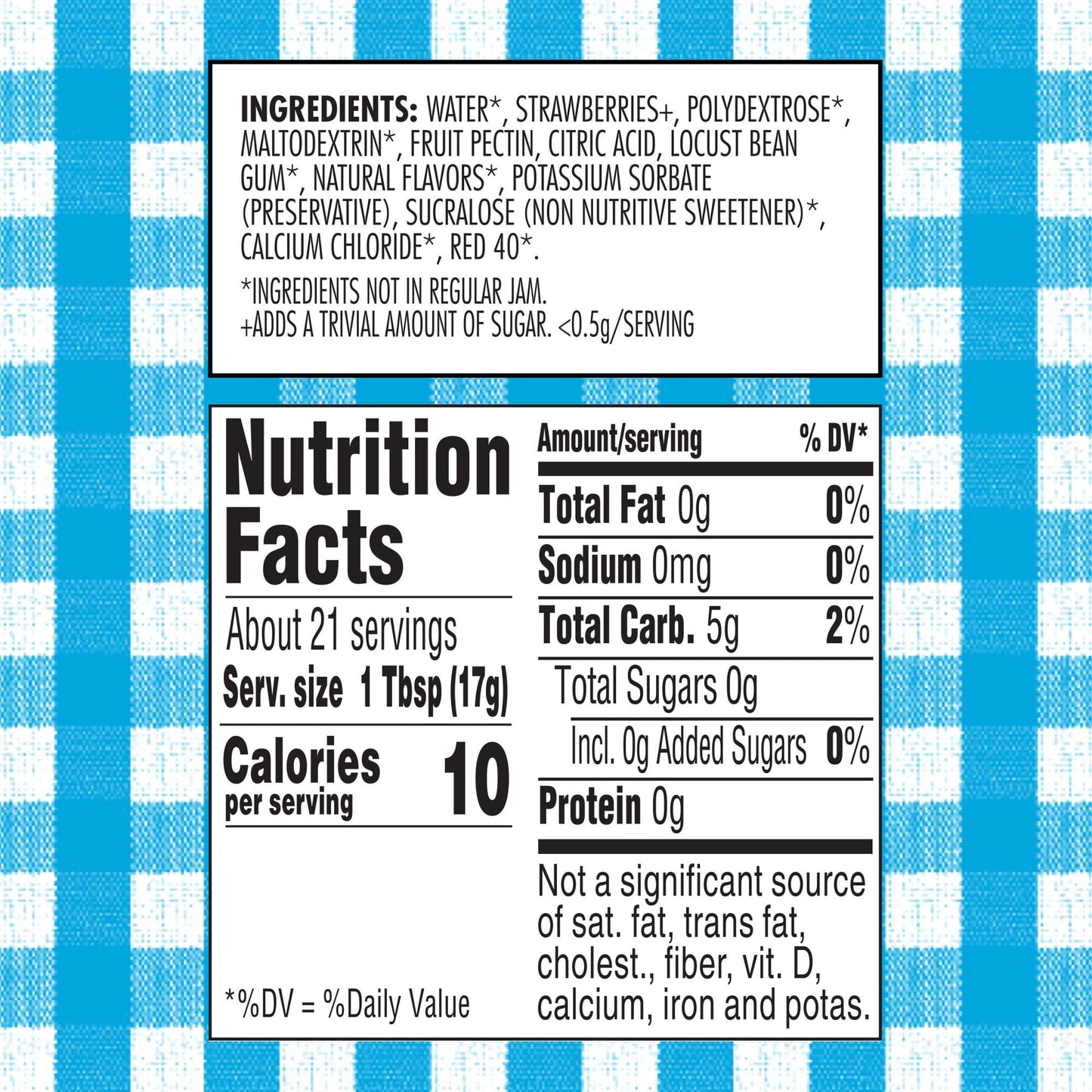 Smucker's Sugar Free Seedless Strawberry Jam with Splenda Brand Sweetener, 12.75 Ounces (Pack of 2)