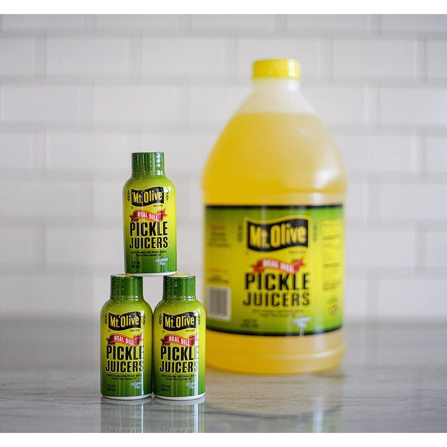 Mt. Olive Pickle Juice 100% Kosher Dill Pickle Brine, 64 Ounce Bottle (Pack of 1)