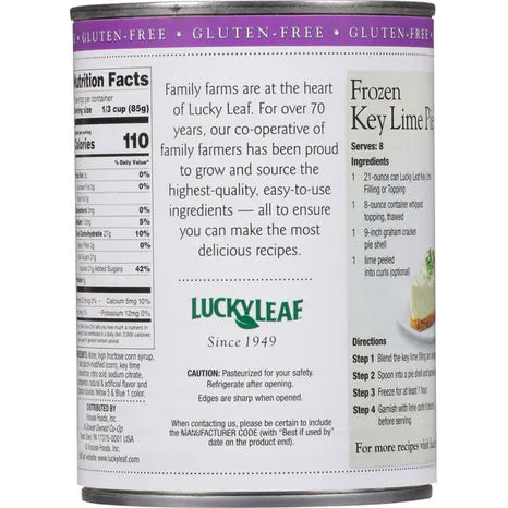 Lucky Leaf Key Lime Filling, 21 oz(Pack of 4)