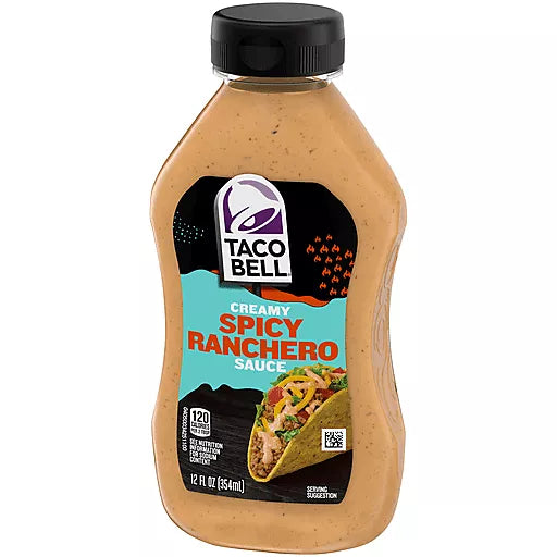 Taco Bell Spicy Ranchero Creamy Sauce , 12 fl oz