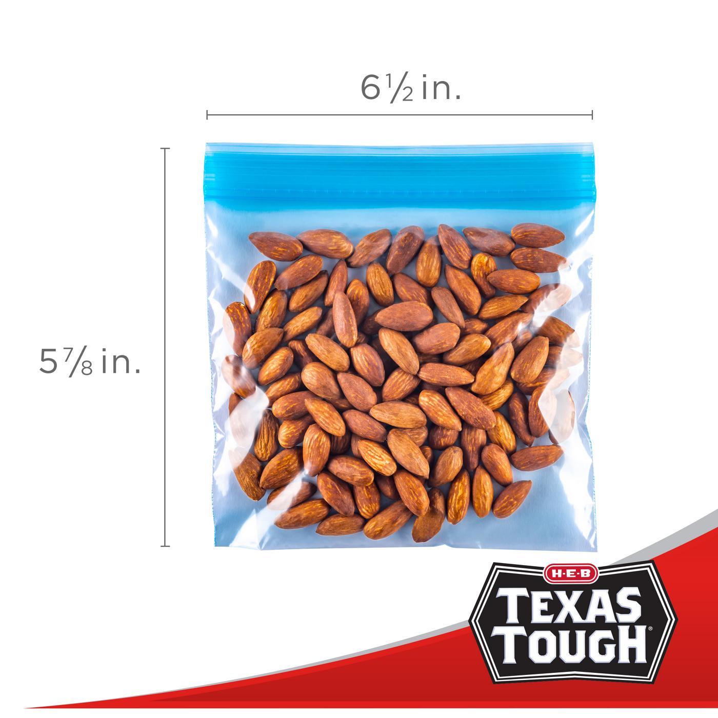 H‑E‑B Texas Tough Double Zipper Sandwich Bags - Assorted Colors, 80 ct (Pack of 2)