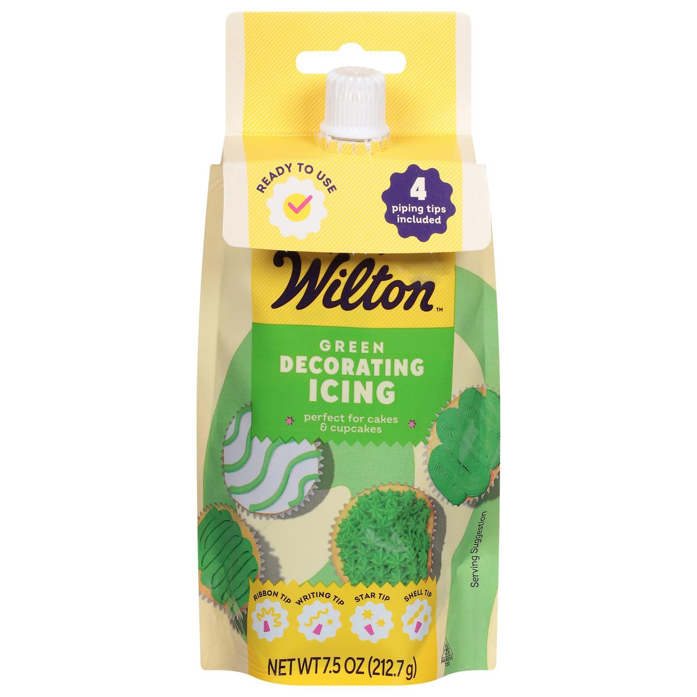 Wilton Green Decorating Icing Pouch with Tips — 7.5 oz (Pack of 2)