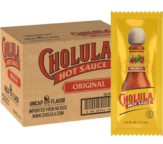 Cholula Original Hot Sauce Packets, 200 count