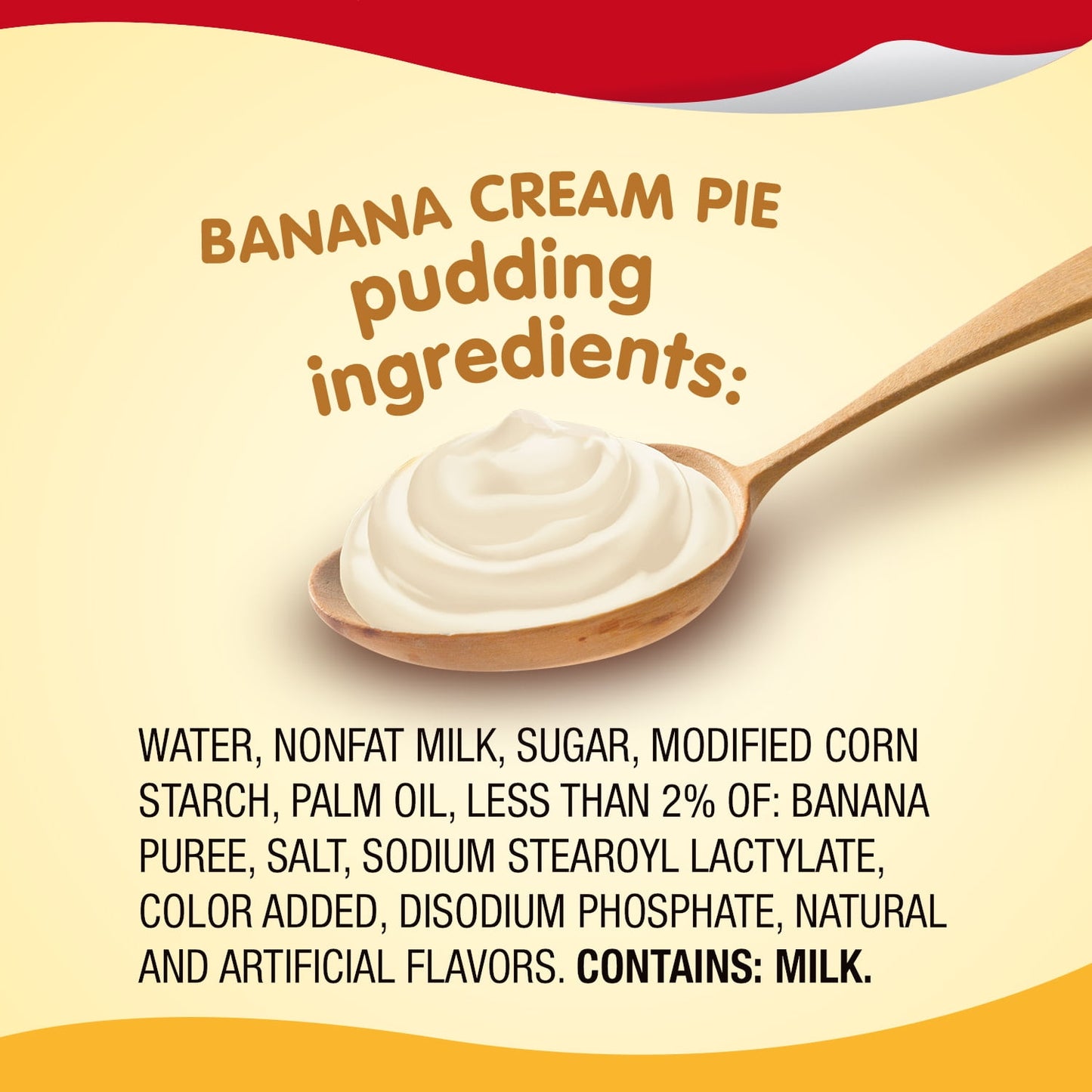 Snack Pack Banana Cream Pie Flavored Pudding, Lunchbox Snack, 3.25 oz Pudding Cups, 4 Count (Pack of 2)