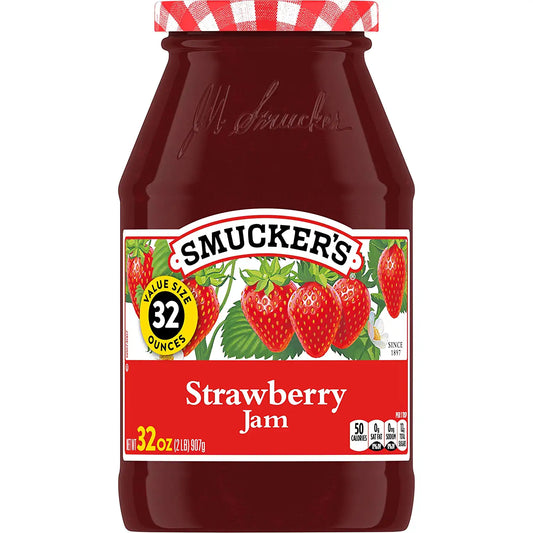 Smuckers Strawberry Jam, 32 Ounces (Pack Of 4)