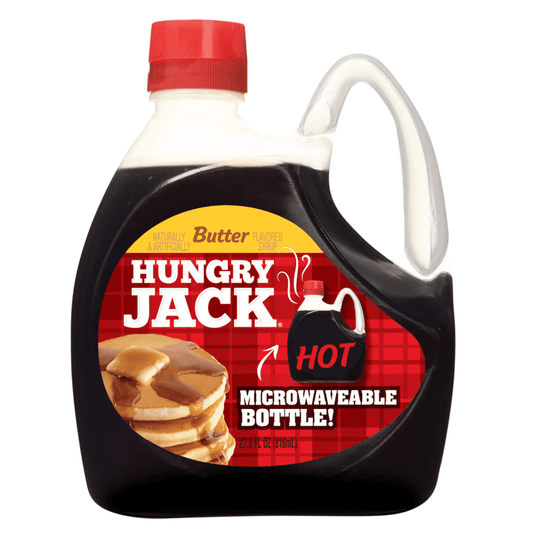 Hungry Jack Butter Flavored Pancake Syrup, 27.6 fl oz (Pack of 2)
