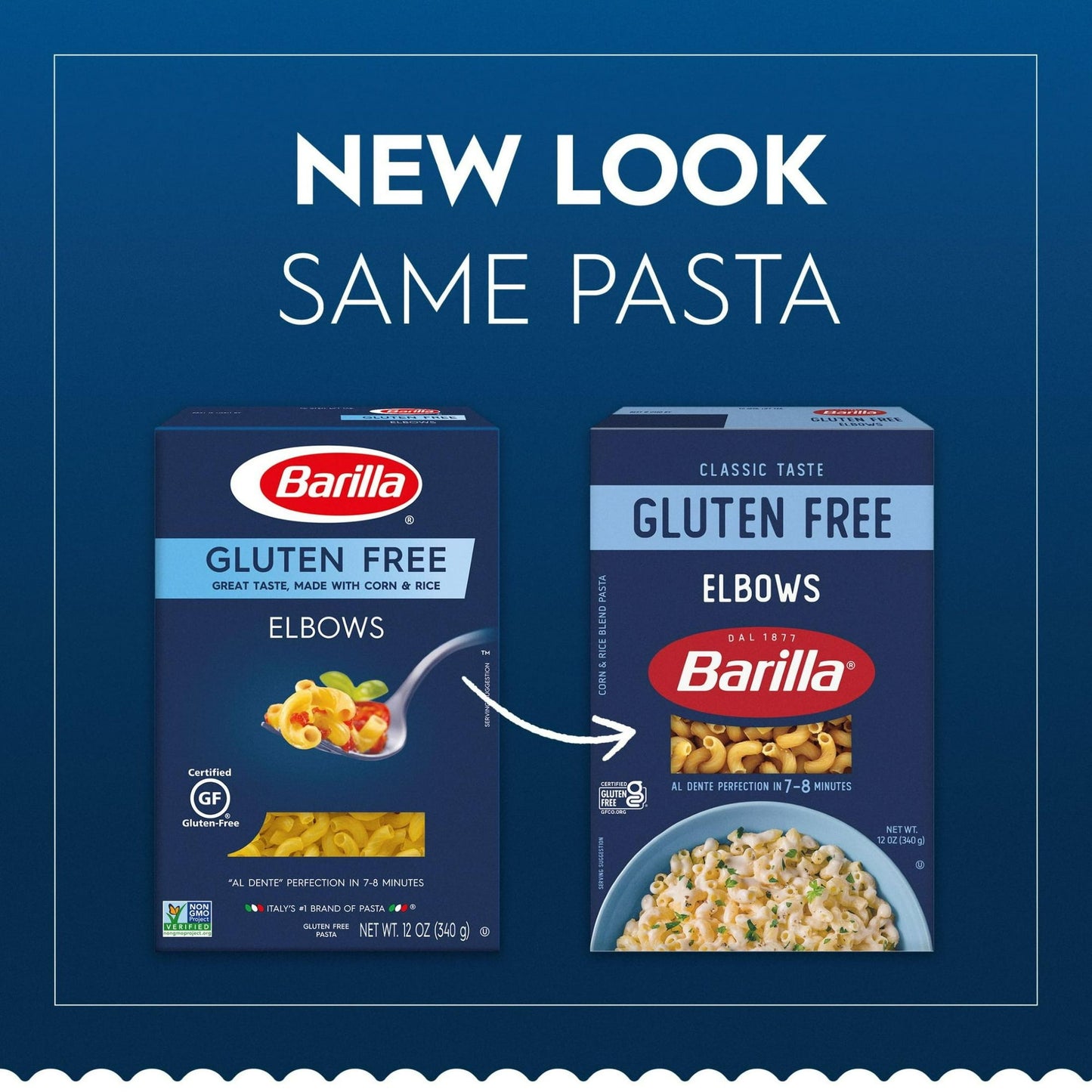 Barilla Gluten Free Elbows Pasta, 12 oz (Pack of 2)