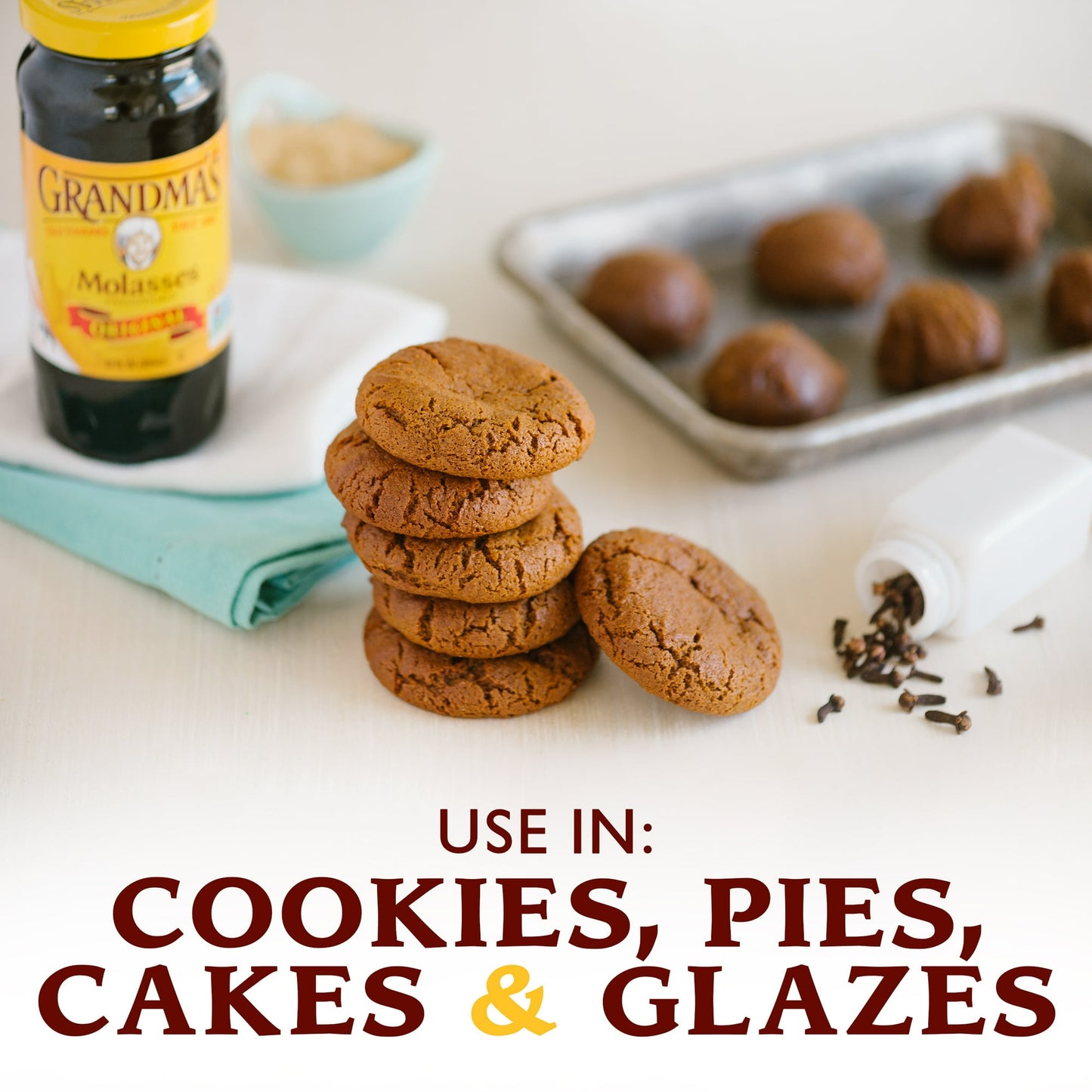 Grandma's Original Molasses, Unsulphured, 12 fl oz Jar (Pack of 2)