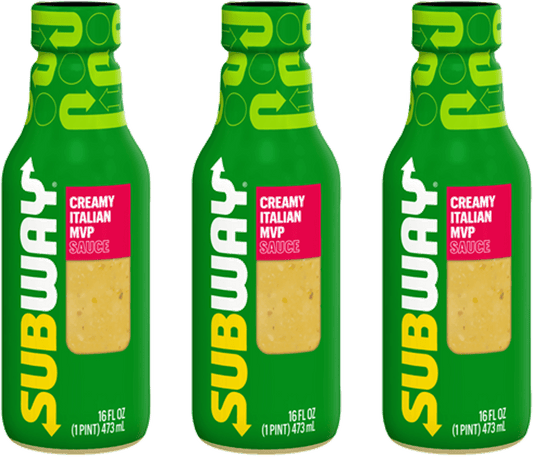 Subway Creamy Italian MVP Sauce, 3-Pack 16 fl. oz. Bottles