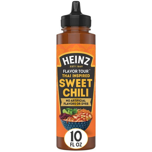 Heinz Flavor Tour Thai Inspired Sweet Chili Sauce, 10 fl oz Bottle, Pack of 2