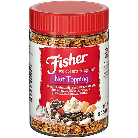 Fisher Nut Topping Ice Cream Toppers, 5 Oz. (Pack of 4)