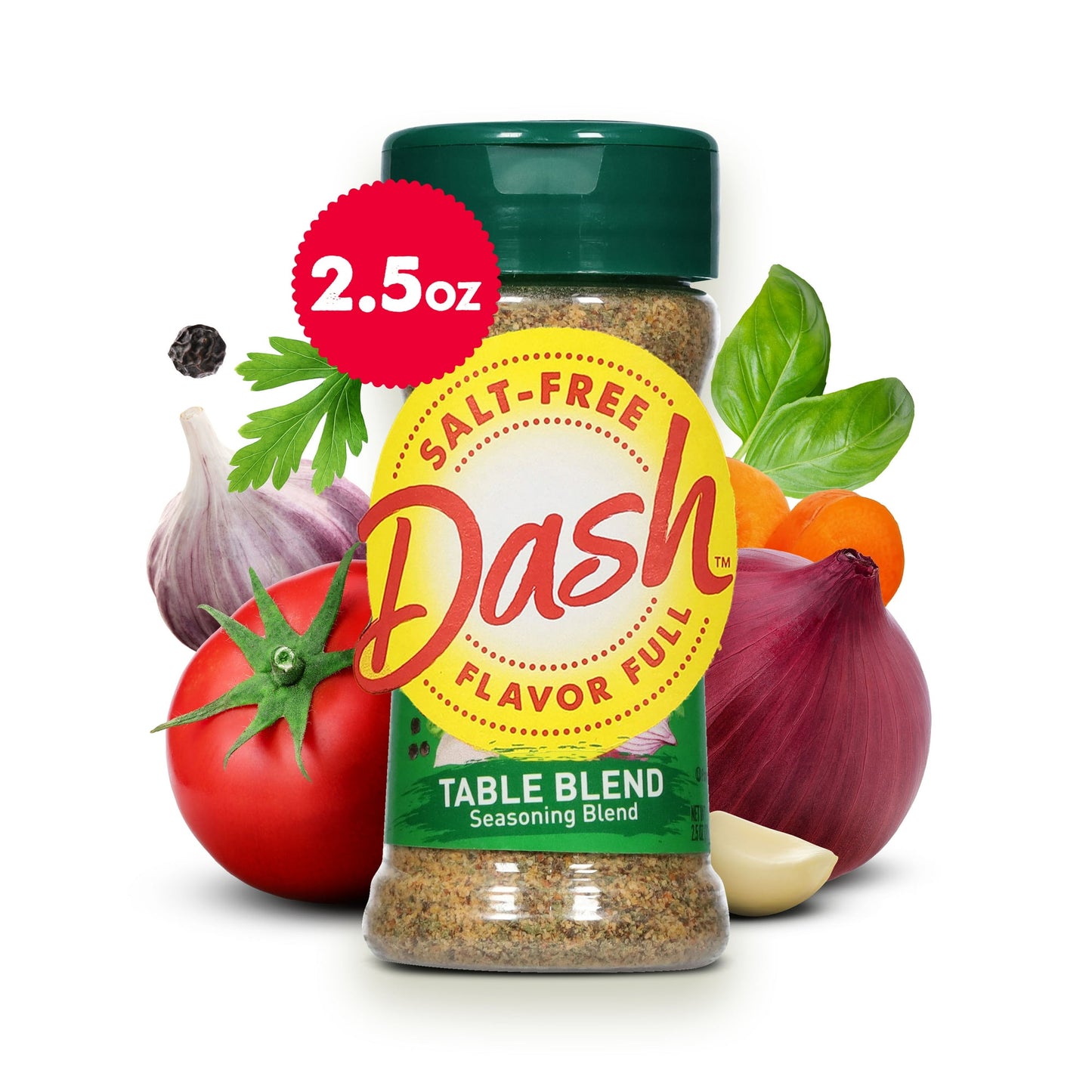Dash Table Blend Seasoning Blend, Salt Free, Kosher, 2.5 oz (Pack of 2)