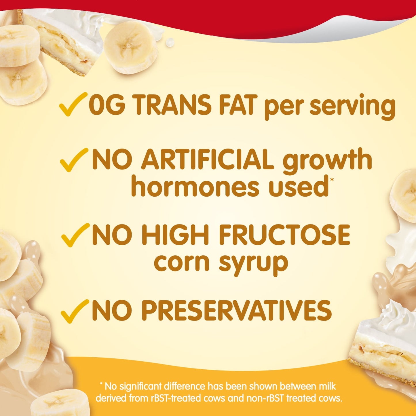 Snack Pack Banana Cream Pie Flavored Pudding, Lunchbox Snack, 3.25 oz Pudding Cups, 4 Count (Pack of 2)