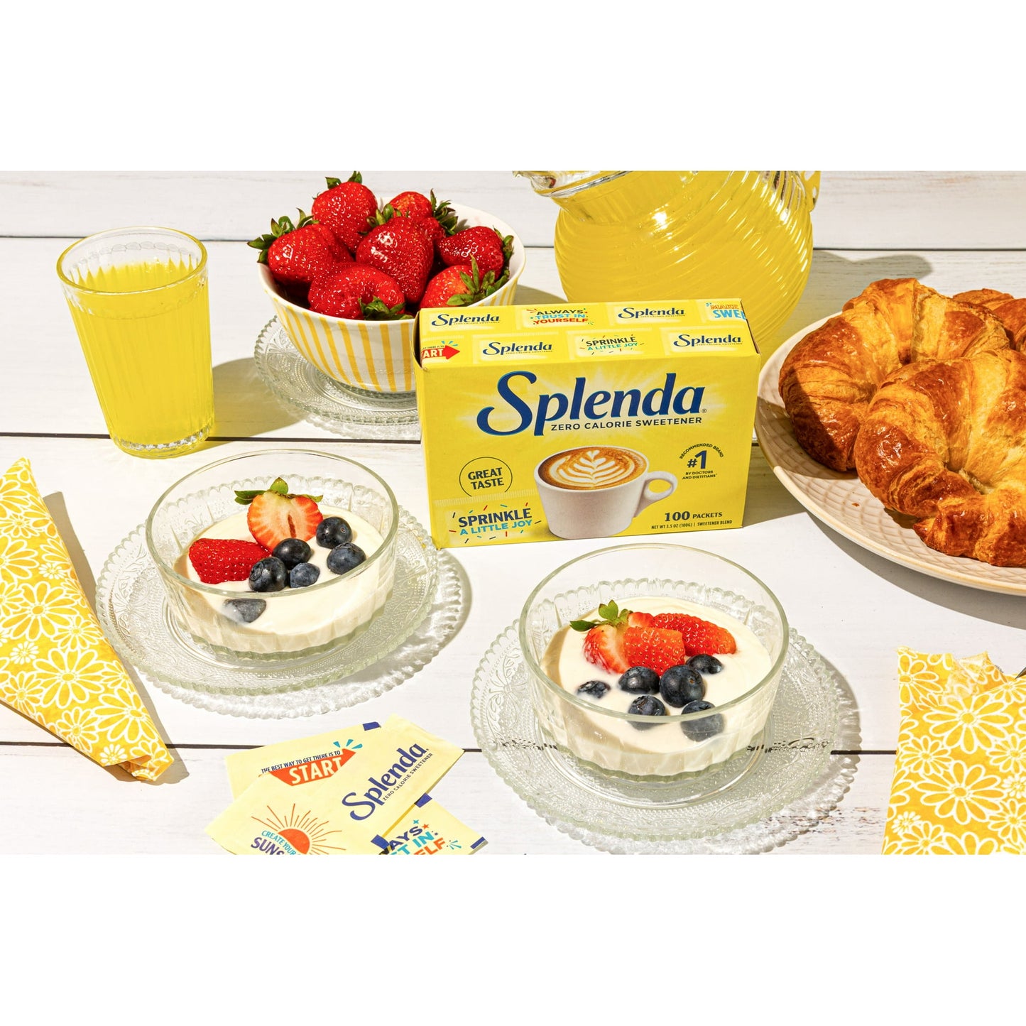 Splenda Zero Calorie Sweetener, Sugar Substitute Packets - 100CT (Pack of 2)
